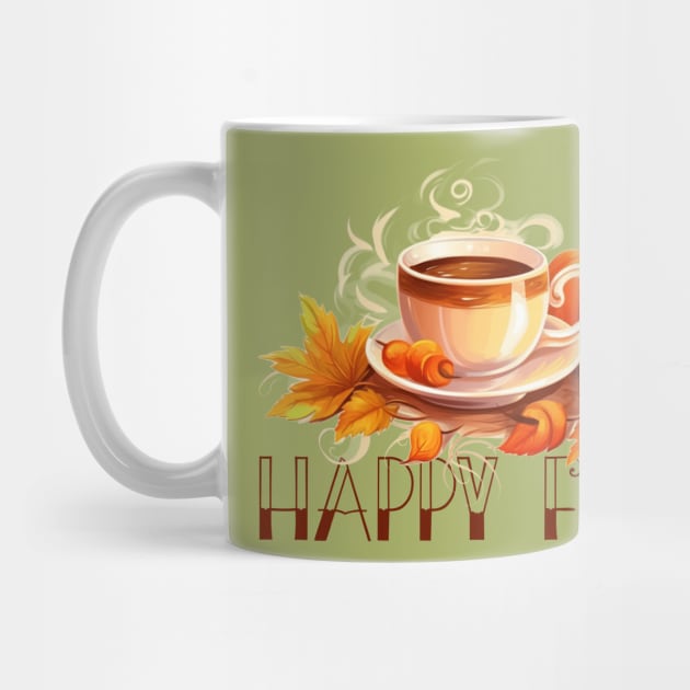 Happy Fall Coffee Pumpkin by HolidayBug